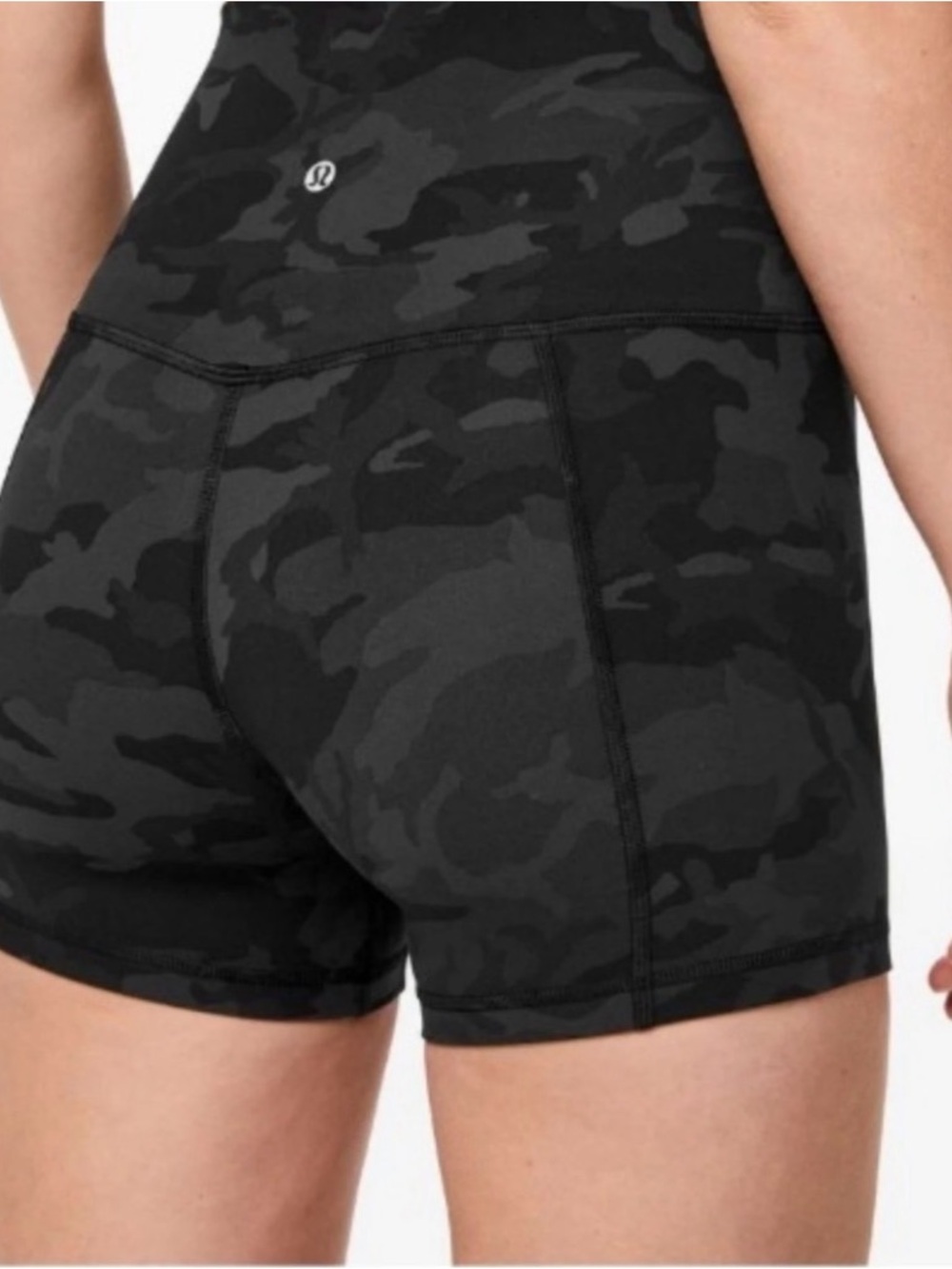 lululemon athletica Women’s Black Camo Bike Shorts